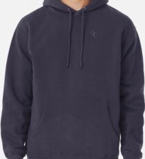 Plain Colors with Navy Semi Circles Pullover Hoodie