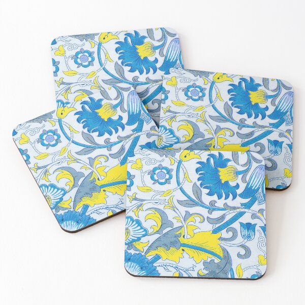 Item preview, Blue Yellow Floral Lodden Pattern designed and sold by fowons.