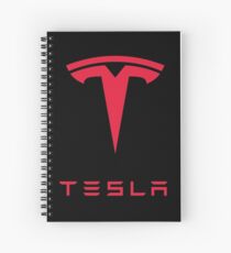 Tesla Car Logo Spiral Notebook