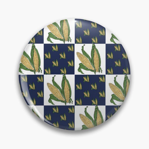 Item preview, Blue green yellow sweetcorn checkered pattern  designed and sold by TipTopTapo.