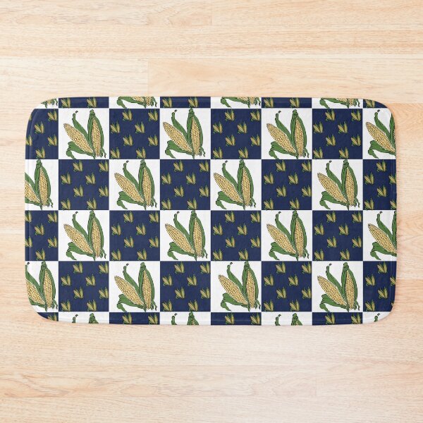 Item preview, Blue green yellow sweetcorn checkered pattern  designed and sold by TipTopTapo.
