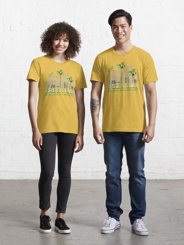 Come Visit Green Hill Zone Yellow Tee Shirt – Sega Shop