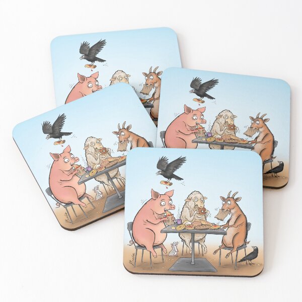 Item preview, Animals Having Lunch At Bakery designed and sold by Jed Dunstan.