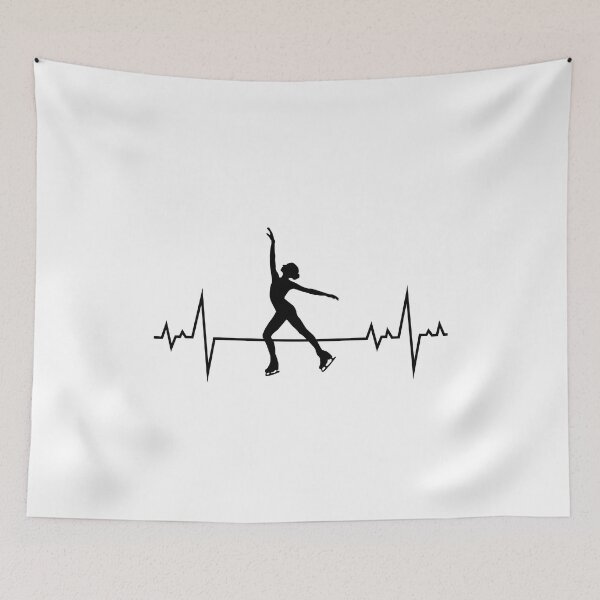 Item preview, Figure Skating Ice Skater Skate Dance Heartbeat Pulse designed and sold by CuteDesigns1.