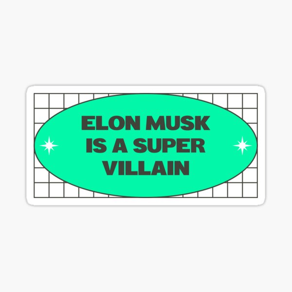 Artikel-Vorschau von Elon Musk ist ein Superschurke – Anti-Milliardär, designt und verkauft von SSFootball.