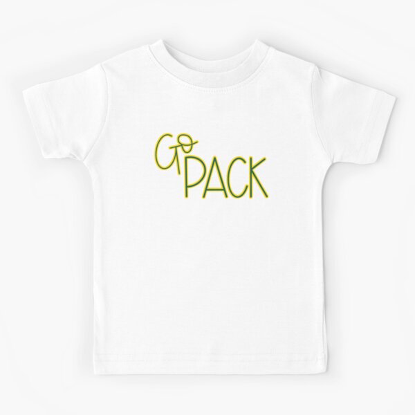 Go Pack Go Green Bay Packers  Kids T-Shirt for Sale by emfseal