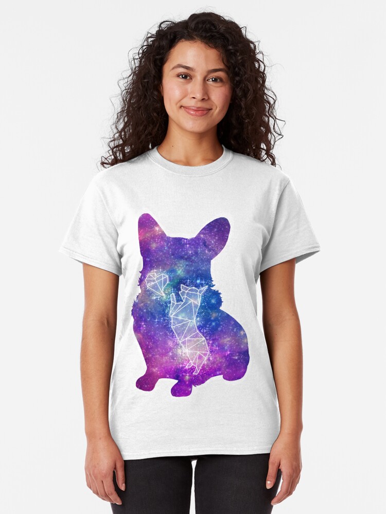 corgi in space shirt