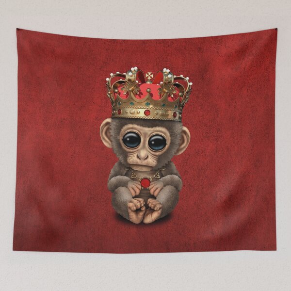Item preview, Cute Royal Monkey Wearing Crown  designed and sold by JeffBartels.