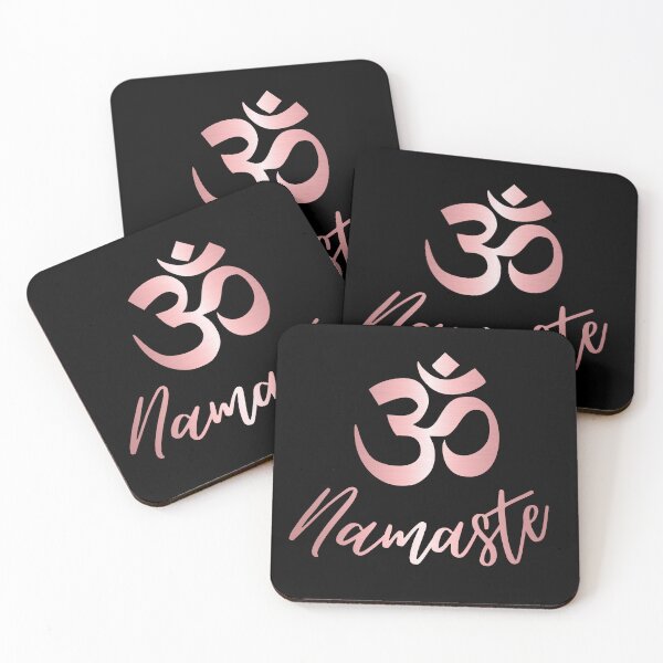 Item preview, Pink - Namaste and OM sanskrit symbol  designed and sold by BuxomBabe21.