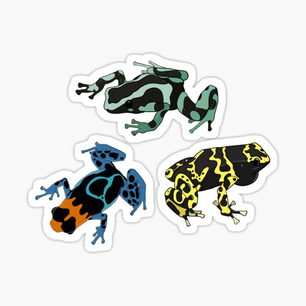 Item preview, Poison Dart Frog Trio designed and sold by Bird Dog Designs.