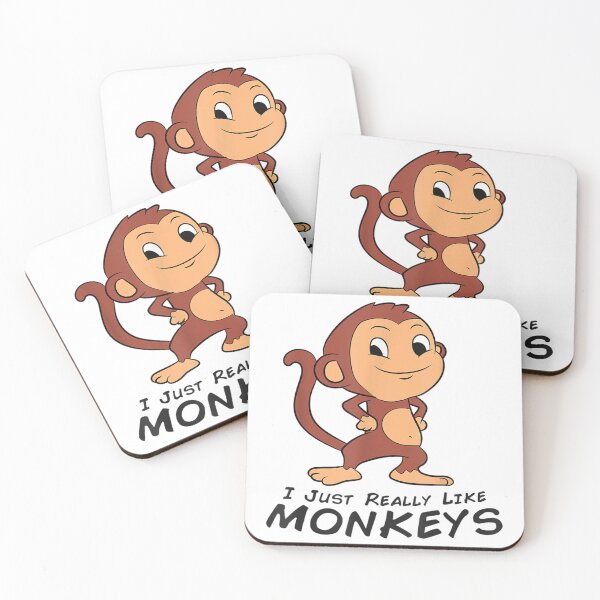 Item preview, I Just Really Like Monkeys Cute Monkey designed and sold by SiumocDukila.