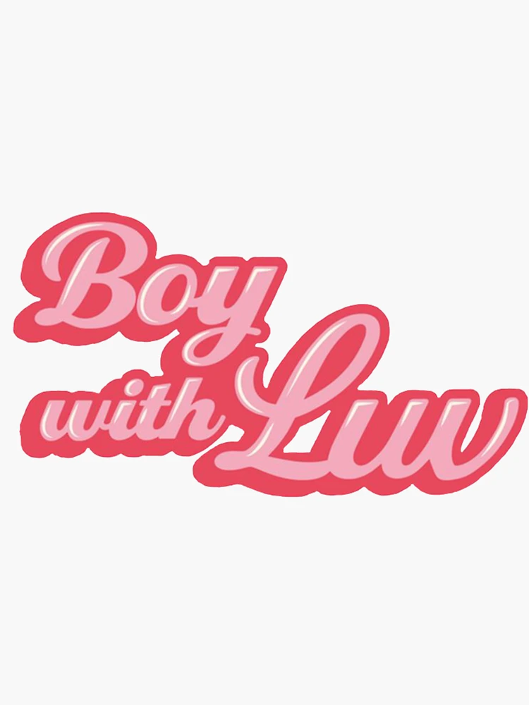 Boy with luv sticker 
