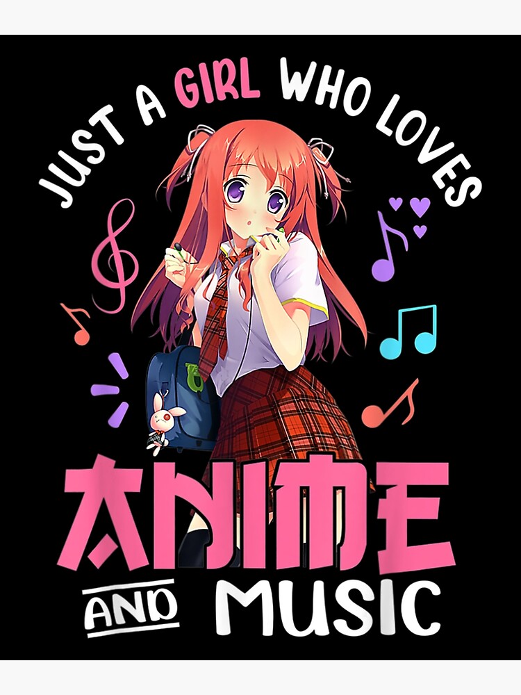 Just A Girl Who Loves Anime Shirt Otaku Clothing Gifts for Teen