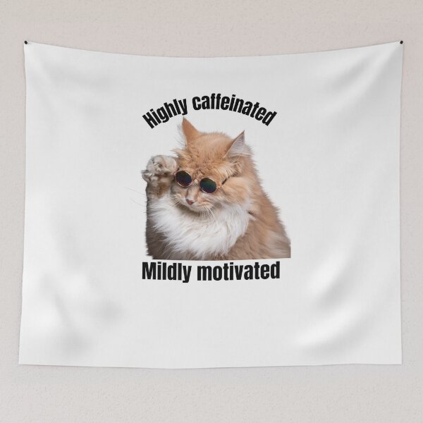 Item preview, Highly caffeinated mildly motivated  designed and sold by Tanuja  Sharma.