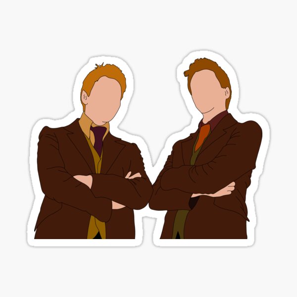 "Fred and George" Sticker by alaieina | Redbubble