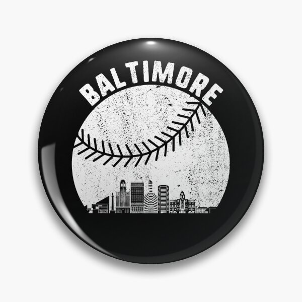 Artikelvorschau, Baltimore Skyline Baseball Fan Vintage Baltimore MD Baseball Gear entworfen und verkauft von DynamicDesign.
