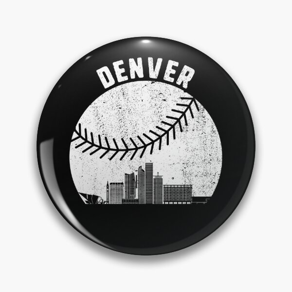 Artikelvorschau, Denver Skyline Baseball Fan Vintage Denver Colorado Baseball Gear entworfen und verkauft von DynamicDesign.