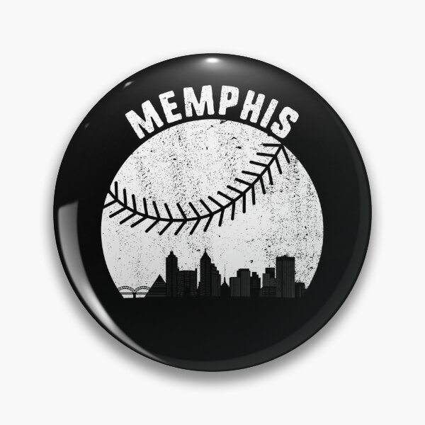 Artikelvorschau, Memphis Skyline Baseball Fan Vintage Memphis TN Baseball Gear entworfen und verkauft von DynamicDesign.