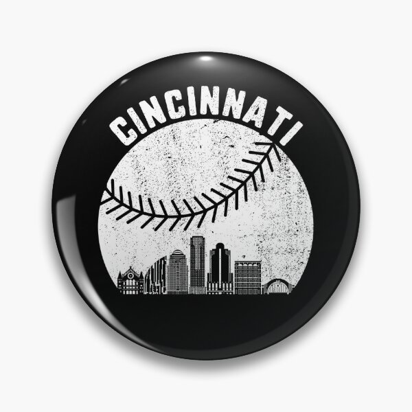 Artikelvorschau, Cincinnati Skyline Baseball Vintage Cincinnati OH Baseball Gear entworfen und verkauft von DynamicDesign.