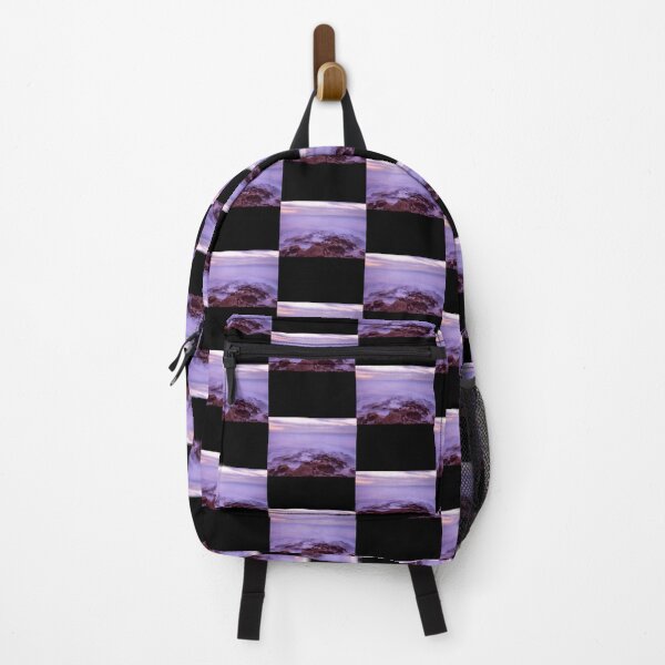 Item preview, Mystic Eerie Purple Ocean Waves Long Exposure Canvas Print designed and sold by alexanderneni.