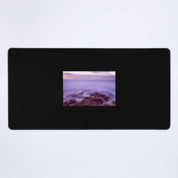 Item preview, Mystic Eerie Purple Ocean Waves Long Exposure Canvas Print designed and sold by alexanderneni.