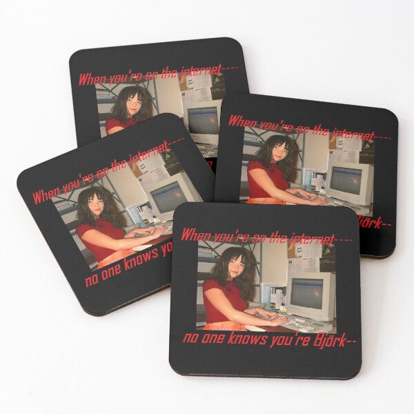 Item preview, when you're on the internet no one knows you're bjork meme designed and sold by cybercults.
