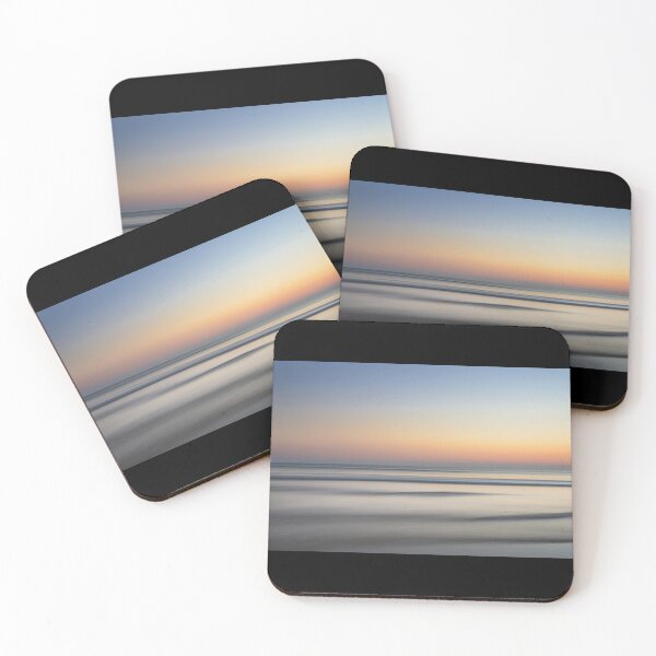 Item preview, Mystic Eerie Sunset Ocean Waves Long Exposure Canvas Print designed and sold by alexanderneni.