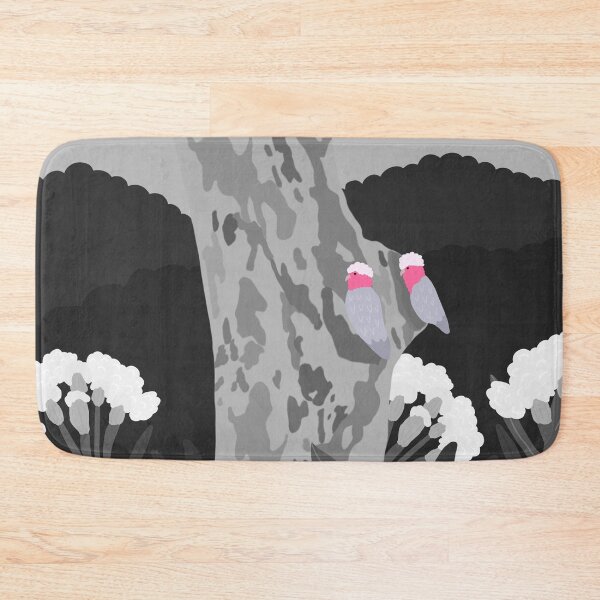 Item preview, Two Pink Galahs on Black and White designed and sold by Digitaldingo.