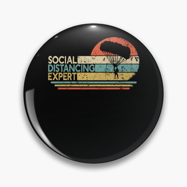 Item preview, Social Distancing Expert Skydiving Vintage Sky Diver designed and sold by NancyxEasSHOP.