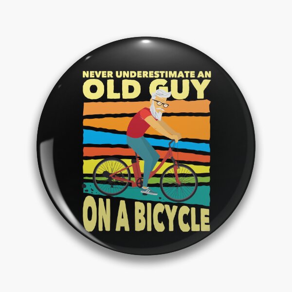 Item preview, Never Underestimate An Old Guy On A Bicycle Bicycling Gear designed and sold by DynamicDesign.