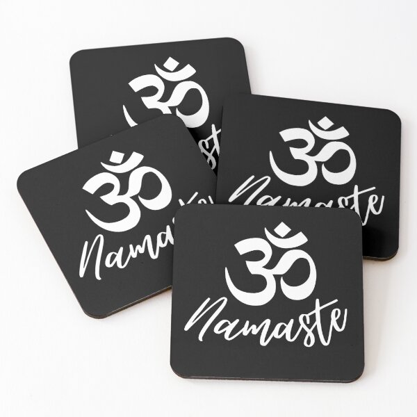 Item preview, White - Namaste and OM sanskrit symbol  designed and sold by BuxomBabe21.