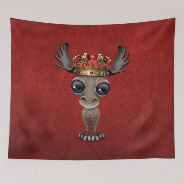Item preview, Cute Royal Moose Wearing Crown  designed and sold by JeffBartels.