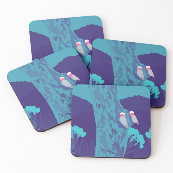 Item preview, Two Pink Galahs Twilight designed and sold by Digitaldingo.