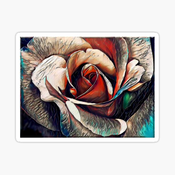 Just love beautiful roses Sticker