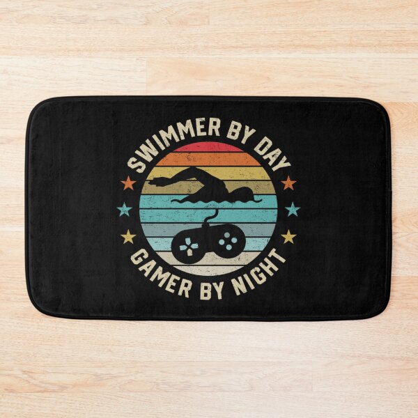 Item preview, Swimmer By Day Gamer By Night Swimming Swim Lover Gaming designed and sold by NancyxEasSHOP.