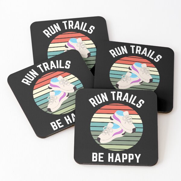 Item preview, Run Trails Be Happy Tri-Blend T-Shirt designed and sold by stewaales6.