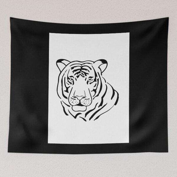 Item preview, Tigre Gratiffi Canvas Print designed and sold by mollyphonaha1.
