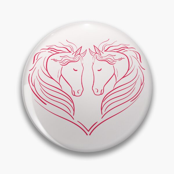 Artikelvorschau, Heart of Horses Pferdeköpfe in Herzform für Pferdeliebhaber entworfen und verkauft von dreamwearprints.