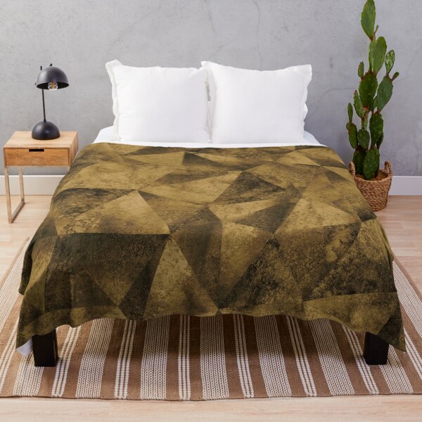 Item preview, Abstract gold triangles trendy pattern designed and sold by cutecrazytshirt.