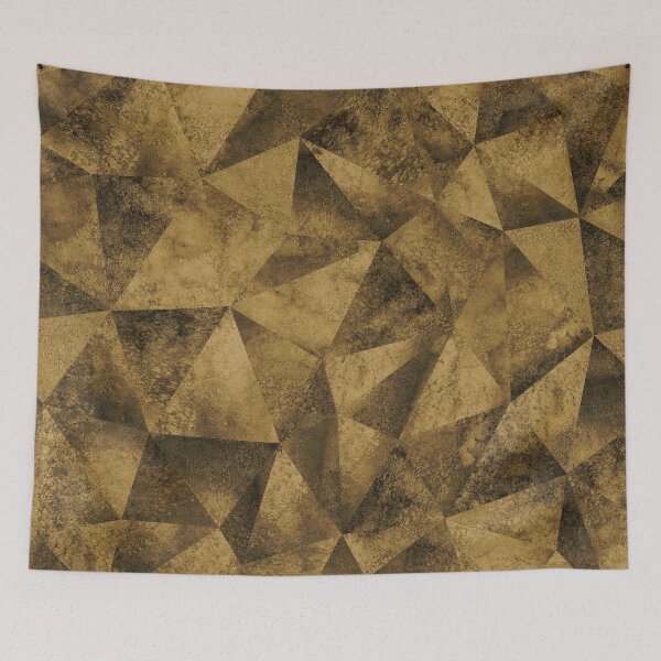 Item preview, Abstract gold triangles trendy pattern designed and sold by cutecrazytshirt.