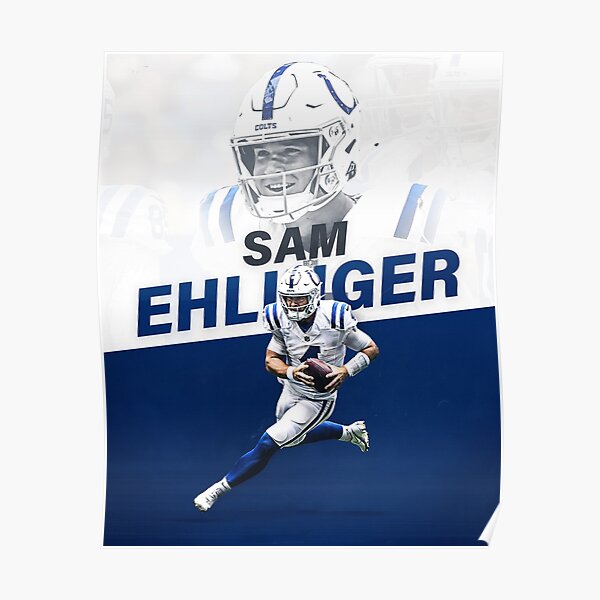 Sam Ehlinger Football Edit Tapestries Colts - Sam Ehlinger