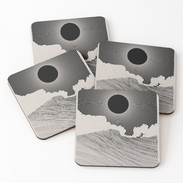 Item preview, Ocean Waves Line Art designed and sold by SurfolioPrints.