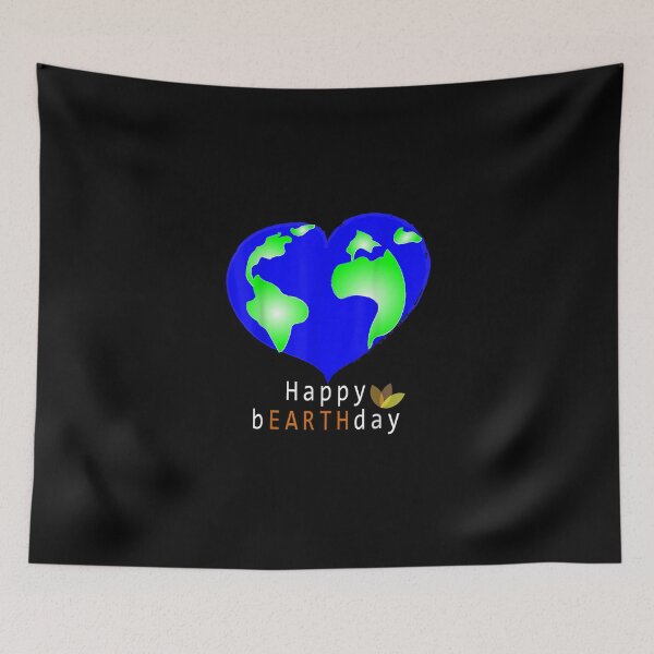 Item preview, Happy Birthday on Earth Day World Heart Green designed and sold by RobertEllisDC.