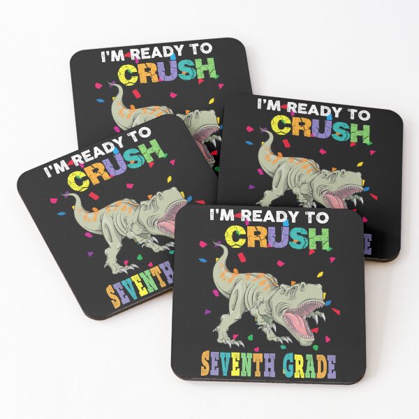 Item preview, I'm Ready To Crush Seventh Grade Dinosaur Back To School Kids designed and sold by designbychow.