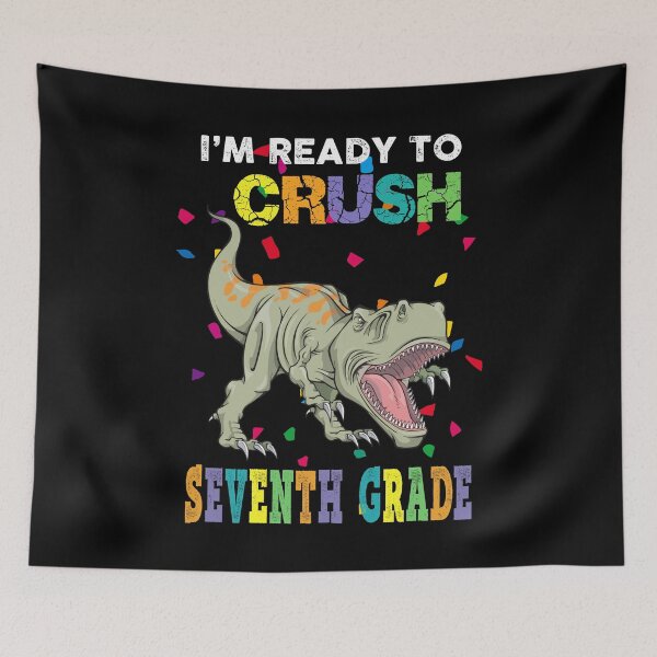Item preview, I'm Ready To Crush Seventh Grade Dinosaur Back To School Kids designed and sold by designbychow.