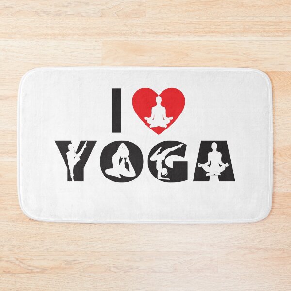 Item preview, I Love Yoga - White design designed and sold by BuxomBabe21.