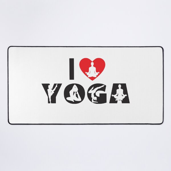 Item preview, I Love Yoga - White design designed and sold by BuxomBabe21.
