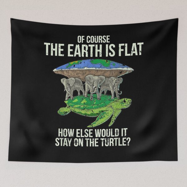 Item preview,  Flat Earth Society T Shirt Turtle Elephants Men Women Gift  designed and sold by JesseLockwood1.