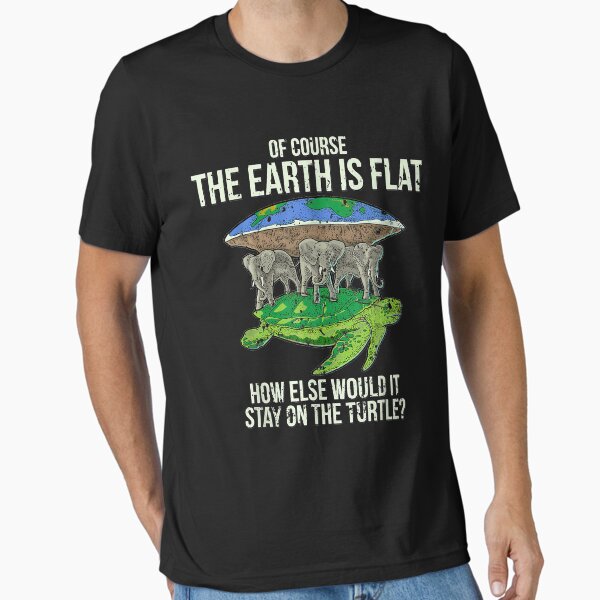 Item preview,  Flat Earth Society T Shirt Turtle Elephants Men Women Gift  designed and sold by JesseLockwood1.