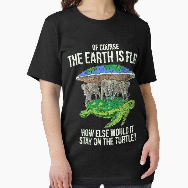 Item preview,  Flat Earth Society T Shirt Turtle Elephants Men Women Gift  designed and sold by JesseLockwood1.